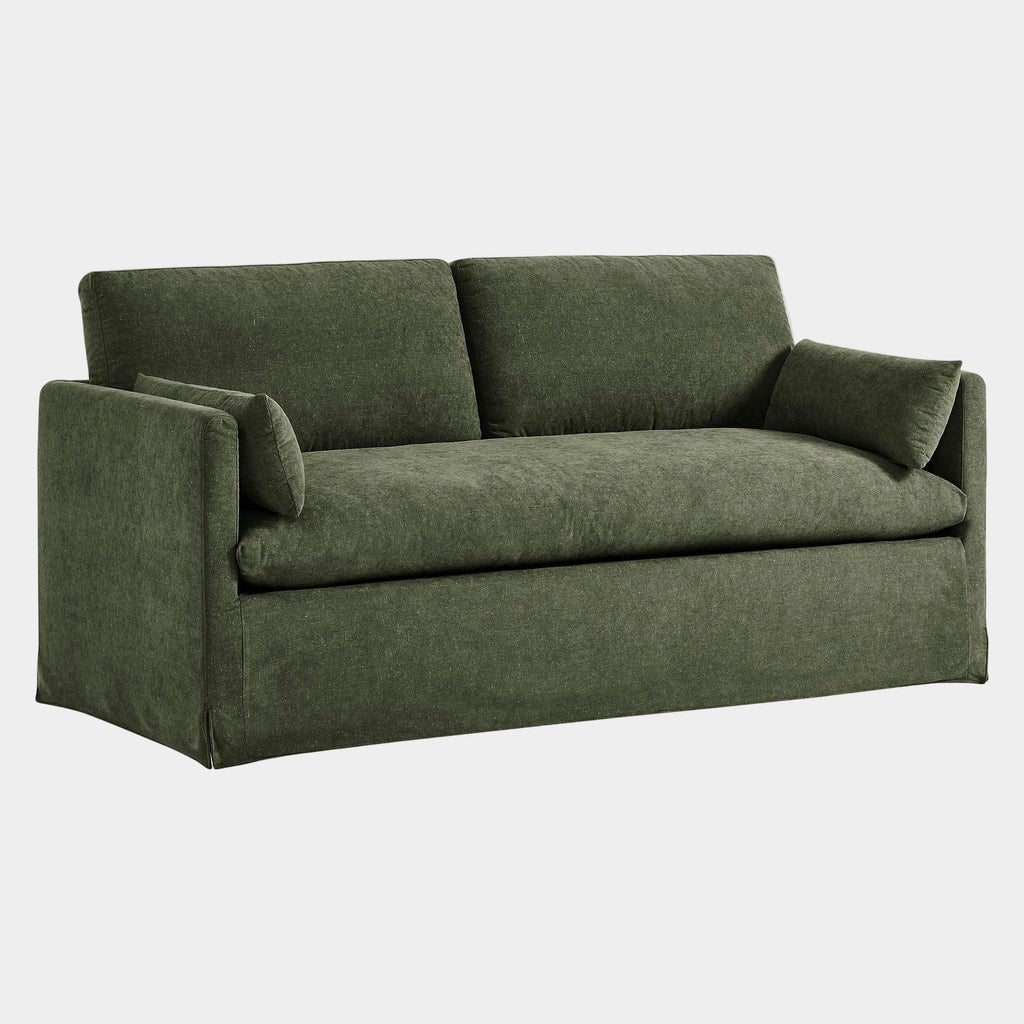 Wellfleet Slipcovered Linen-Blend Loveseat