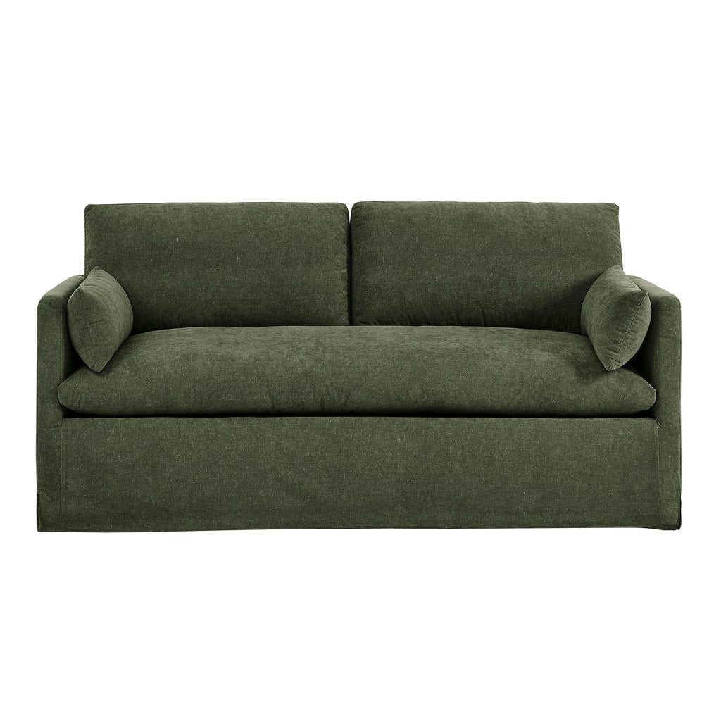 Wellfleet Slipcovered Linen-Blend Loveseat
