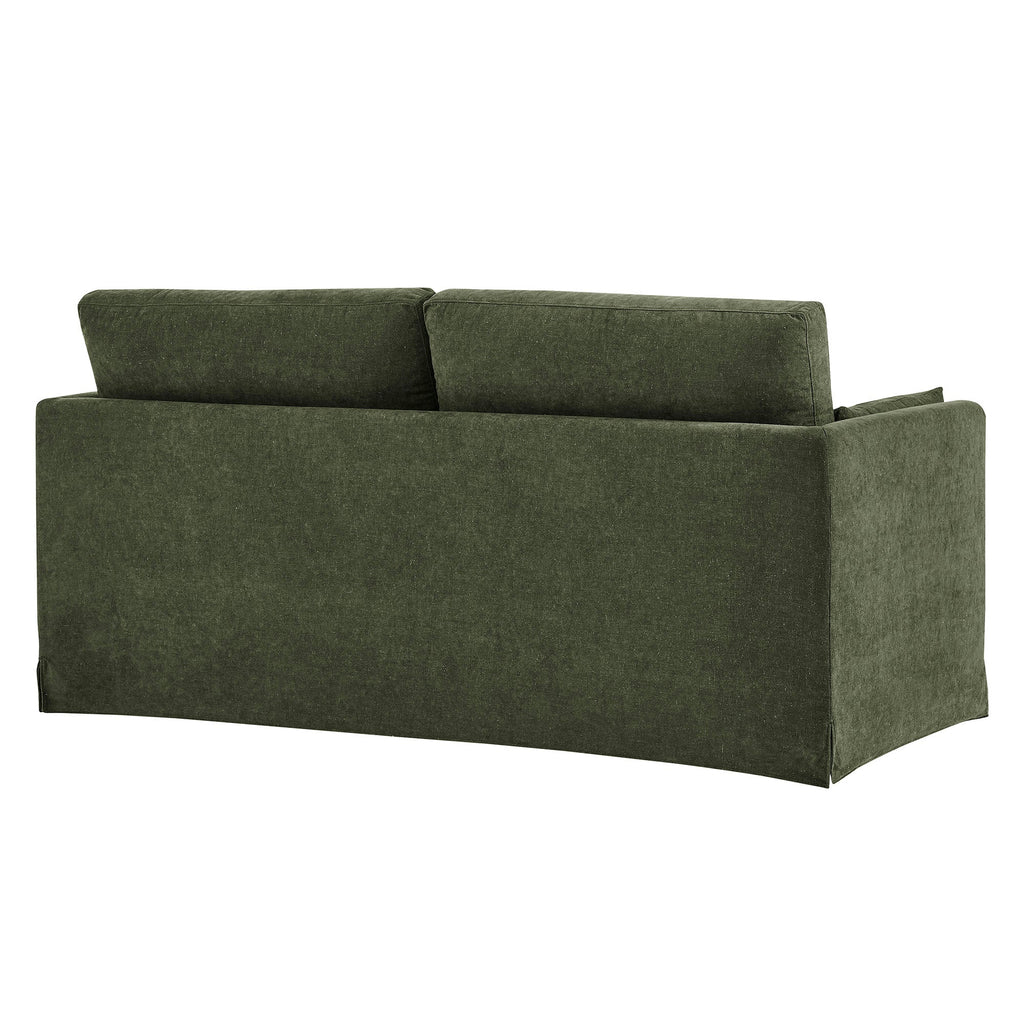 Wellfleet Slipcovered Linen-Blend Loveseat
