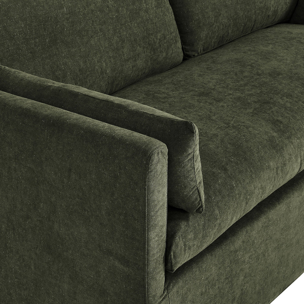 Wellfleet Slipcovered Linen-Blend Loveseat
