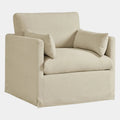 Wellfleet Slipcovered Linen-Blend Armchair