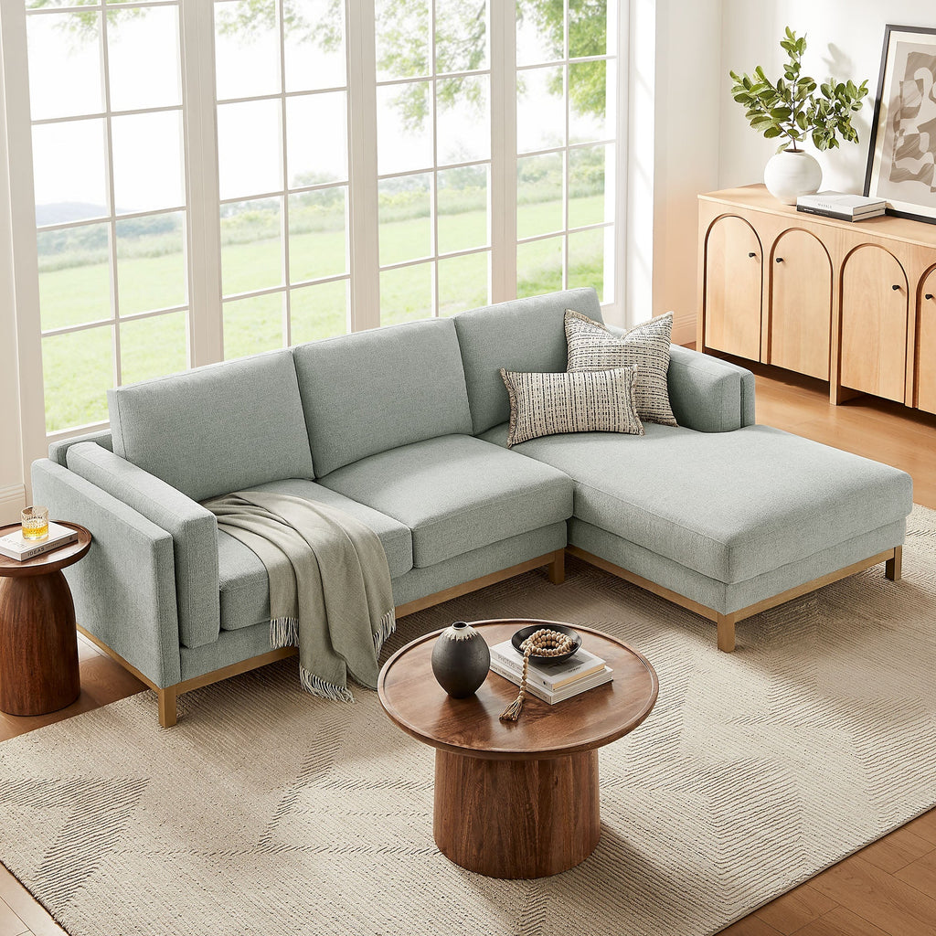 Roscoe Right-Facing Fabric Sectional Sofa with Chaise