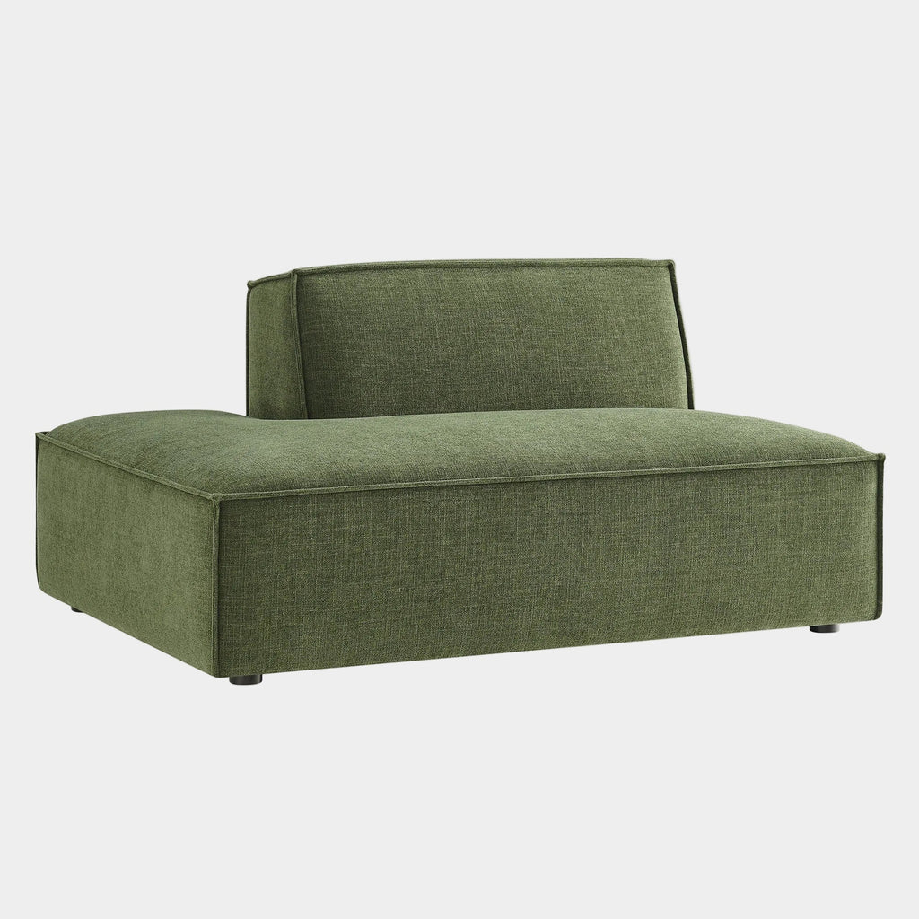 Restore Performance Fabric Upholstered Left-Facing Armless Modular Chaise