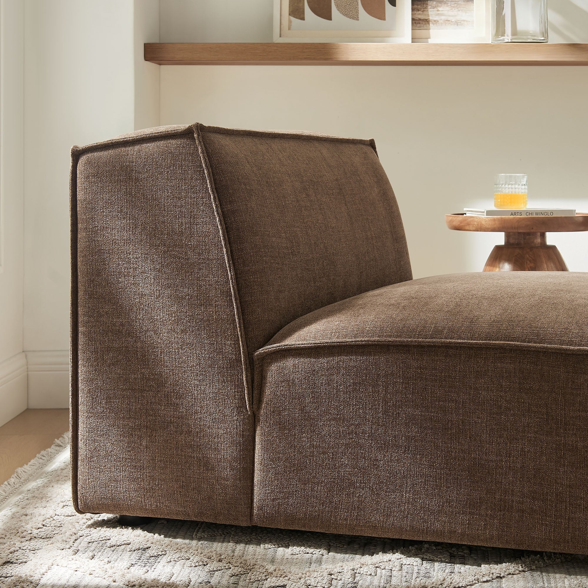Restore Performance Fabric Upholstered Armless Modular Chair
