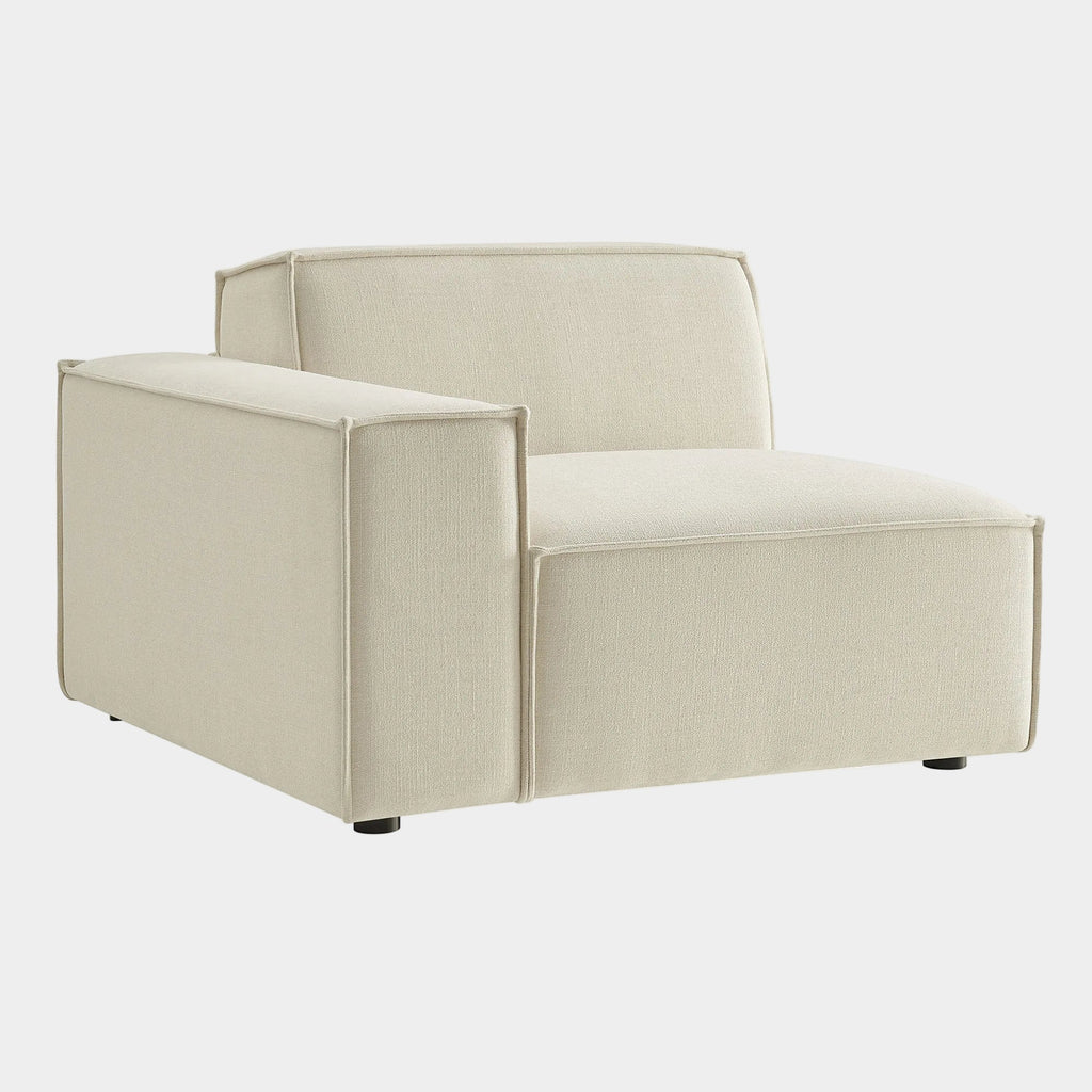 Restore Performance Fabric Upholstered Left-Facing Modular Lounge Chair