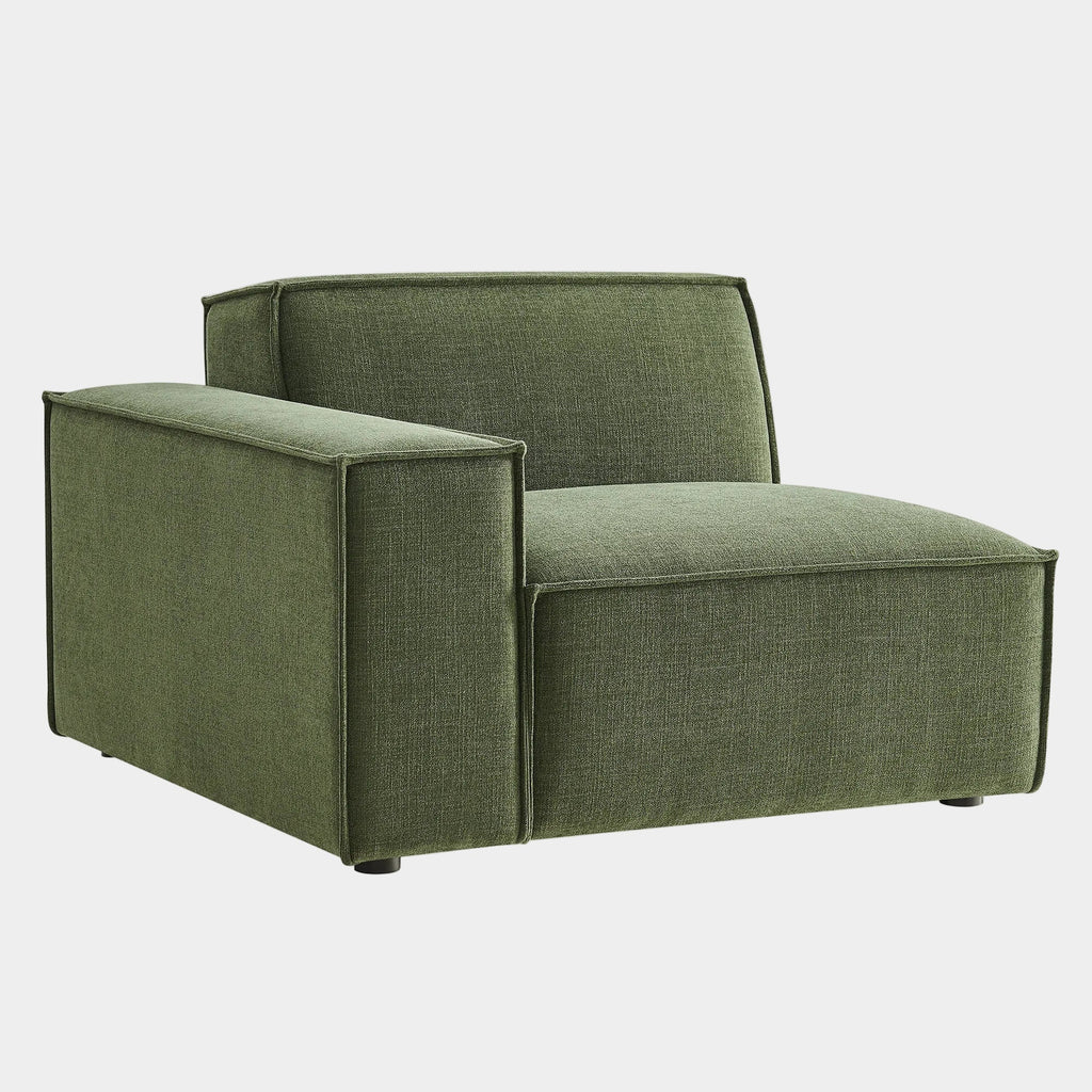 Restore Performance Fabric Upholstered Left-Facing Modular Lounge Chair