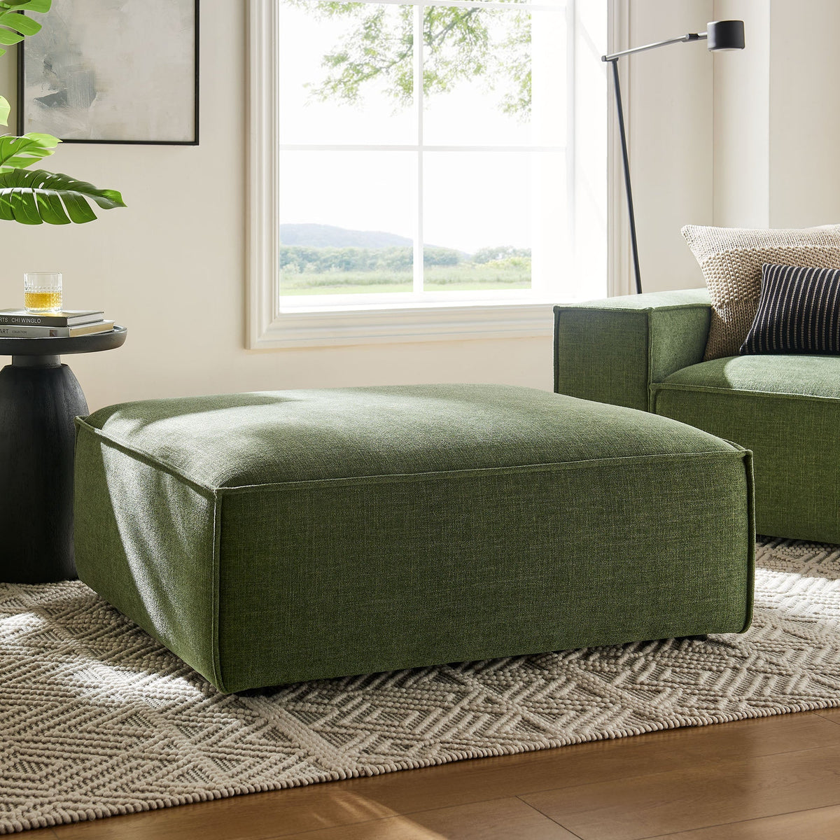 Restore Performance Fabric Upholstered Modular Ottoman