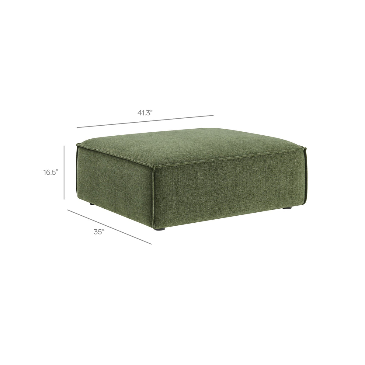 Restore Performance Fabric Upholstered Modular Ottoman