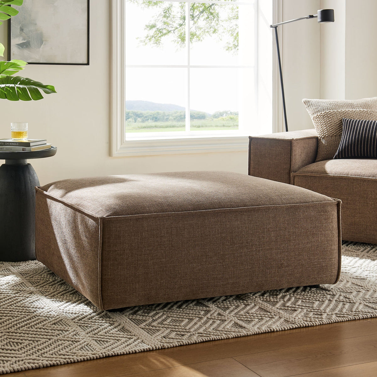 Restore Performance Fabric Upholstered Modular Ottoman