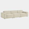 Restore 3-Piece Performance Fabric Upholstered Modular Sofa Set