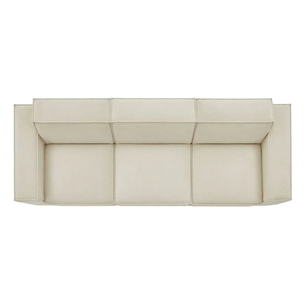 Restore 3-Piece Performance Fabric Upholstered Modular Sofa Set