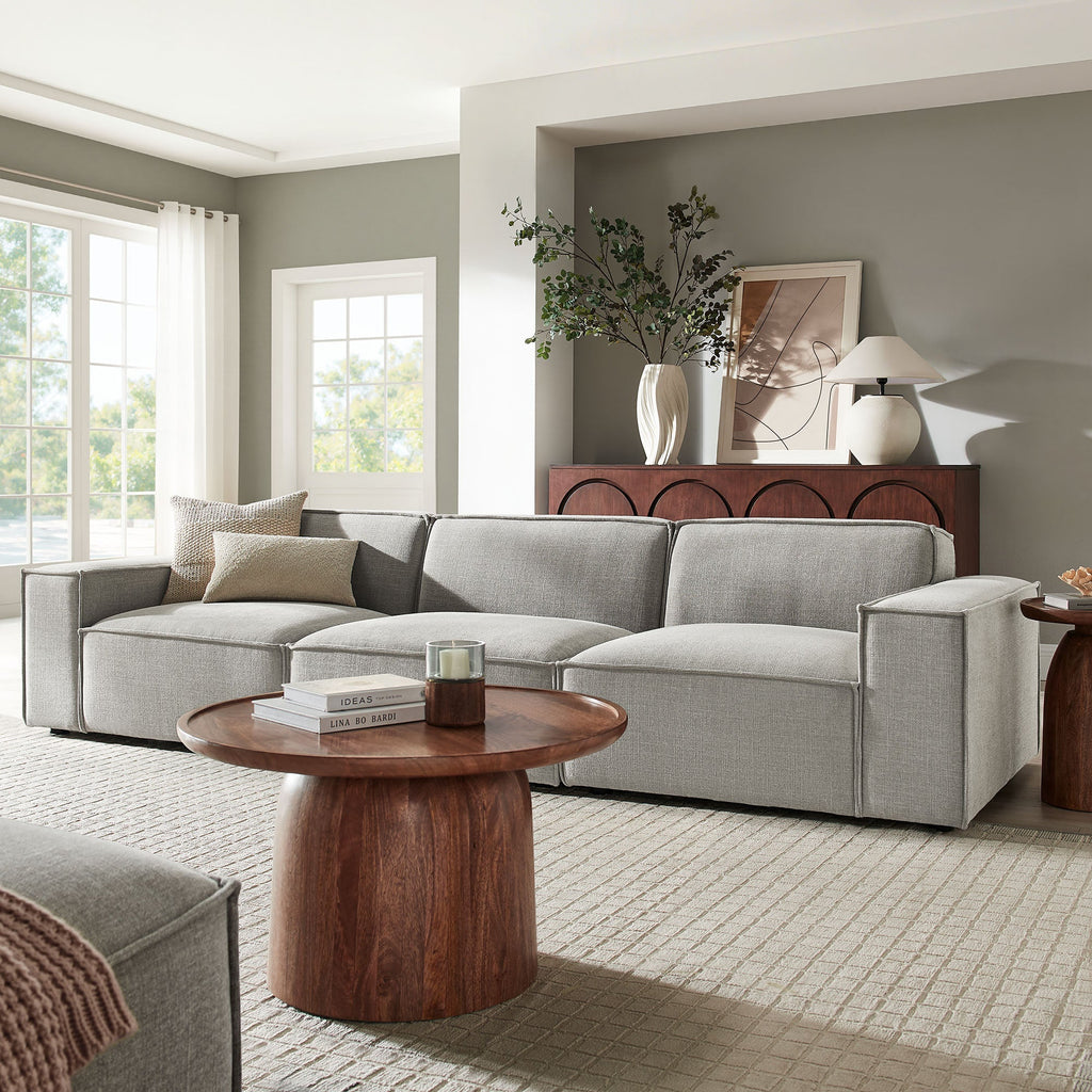 Restore 3-Piece Performance Fabric Upholstered Modular Sofa Set