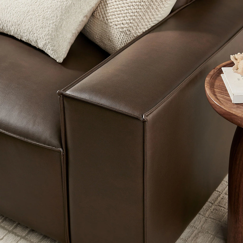 Restore 3-Piece Vegan Leather Modular Sofa Set
