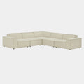Restore 5-Piece Performance Fabric Upholstered Modular L-Shaped Sofa