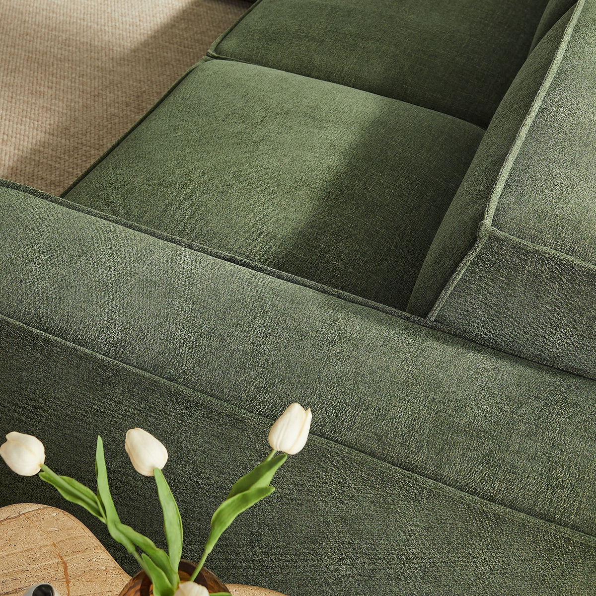 Restore 5-Piece Performance Fabric Upholstered Modular L-Shaped Sofa