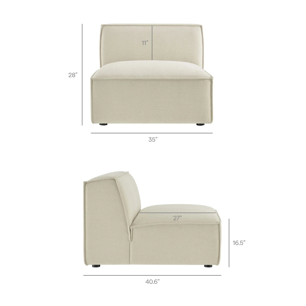 Restore 6-Piece Performance Fabric Upholstered U-Shaped Sectional Sofa