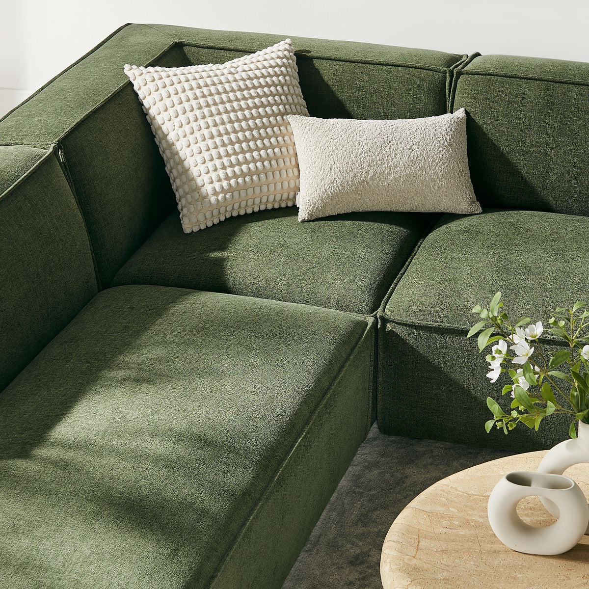 Restore 6-Piece Performance Fabric Upholstered U-Shaped Sectional Sofa