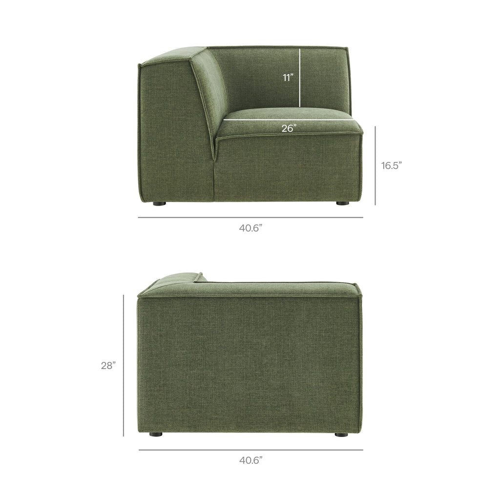 Restore 6-Piece Performance Fabric Upholstered U-Shaped Sectional Sofa