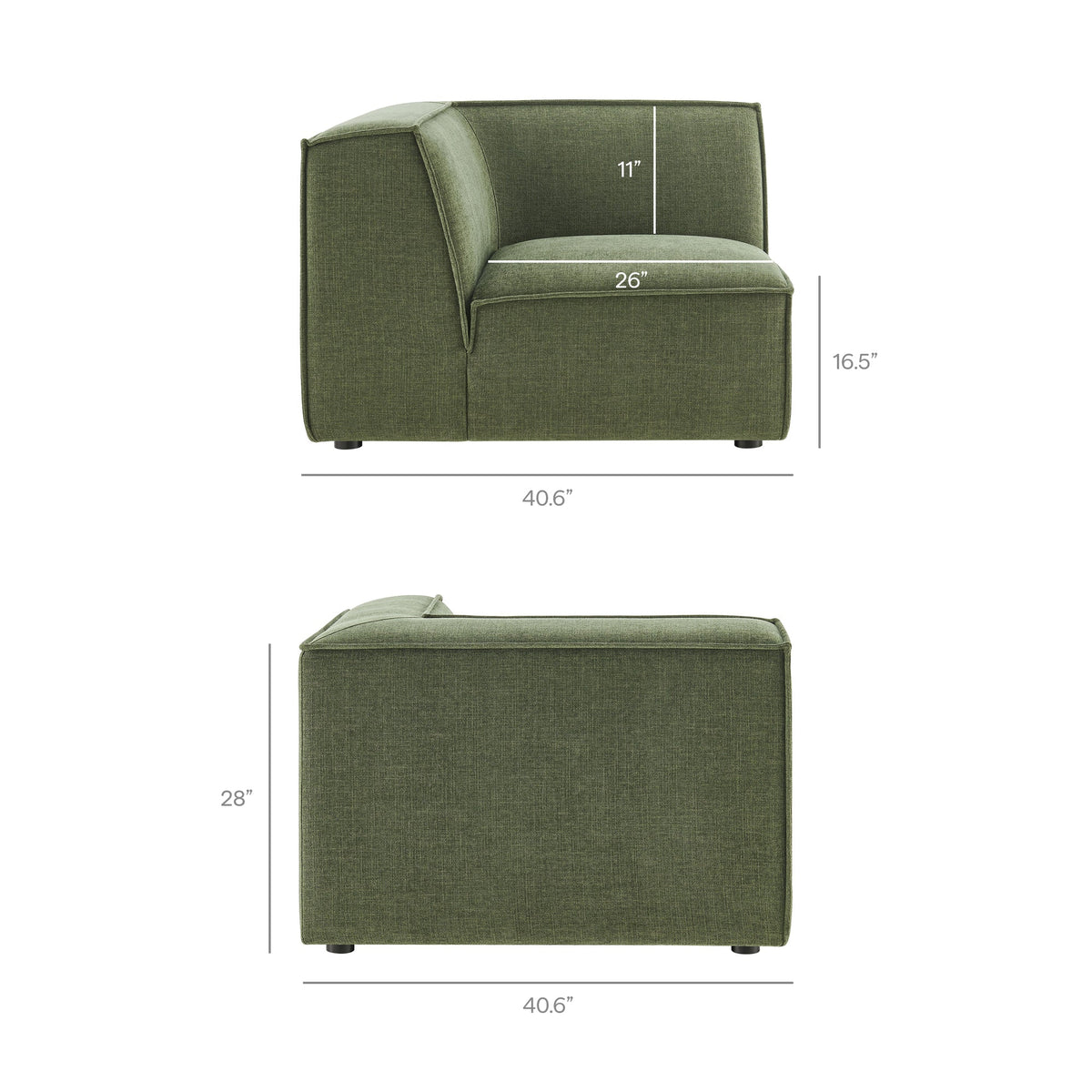 Restore 6-Piece Performance Fabric Upholstered U-Shaped Sectional Sofa