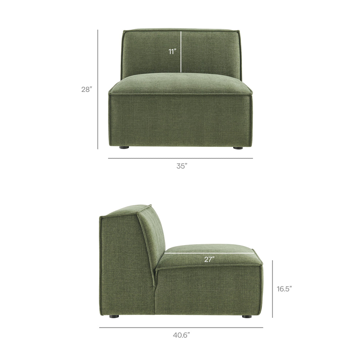 Restore 6-Piece Performance Fabric Upholstered U-Shaped Sectional Sofa