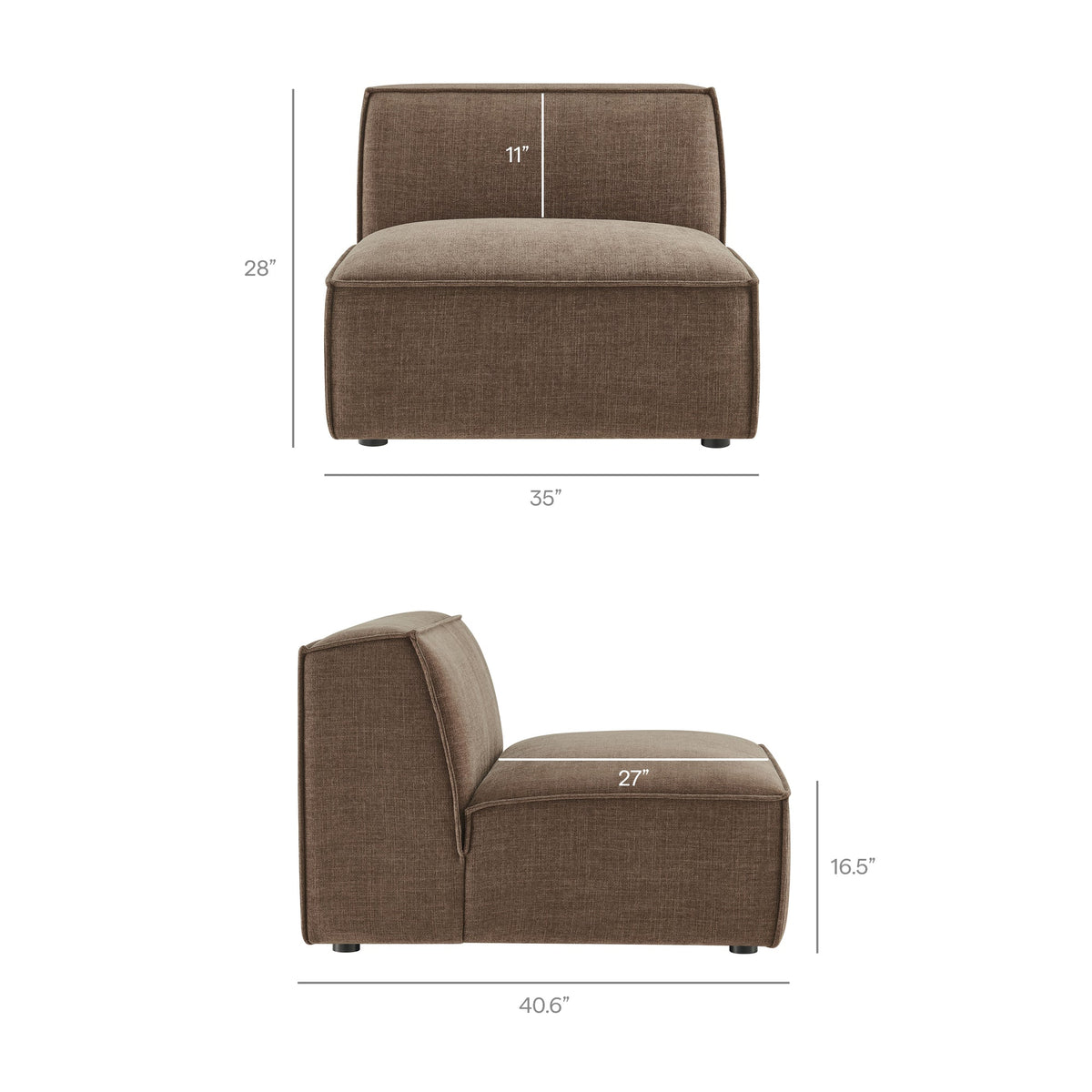 Restore 6-Piece Performance Fabric Upholstered U-Shaped Sectional Sofa