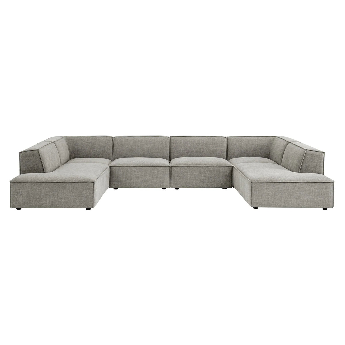 Restore 6-Piece Performance Fabric Upholstered U-Shaped Sectional Sofa