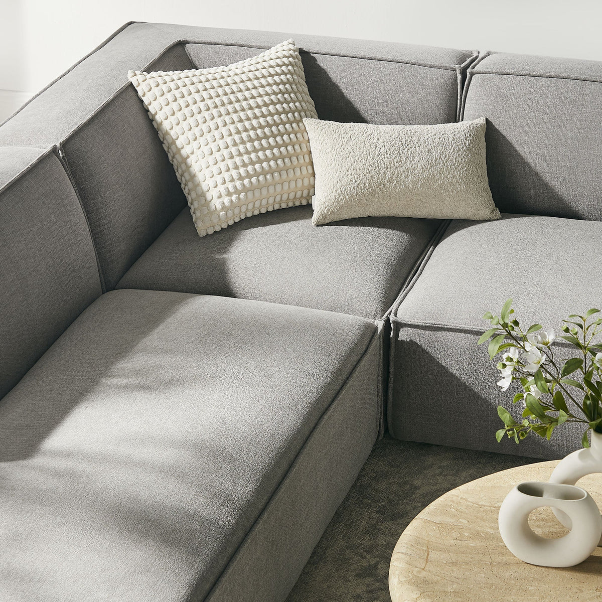 Restore 6-Piece Performance Fabric Upholstered U-Shaped Sectional Sofa