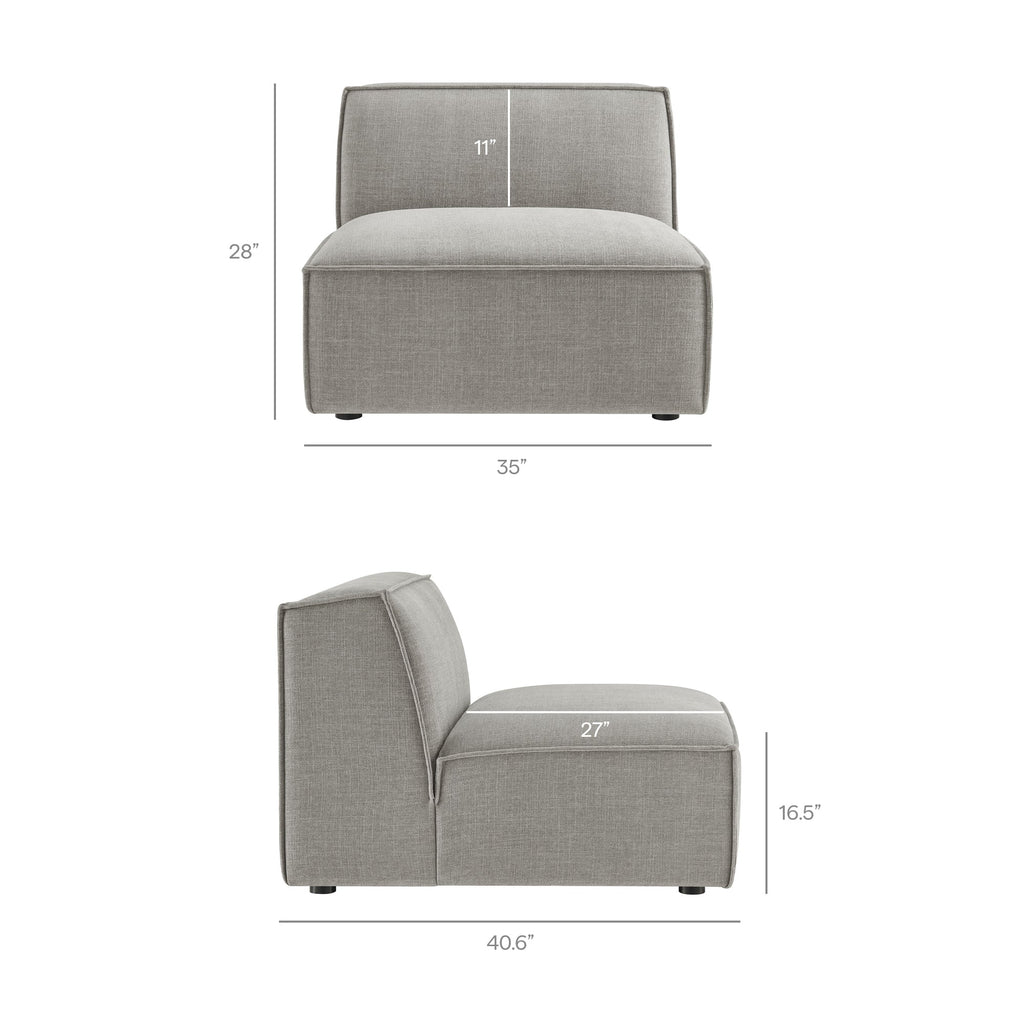 Restore 6-Piece Performance Fabric Upholstered U-Shaped Sectional Sofa
