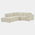 Restore 3-Piece Performance Fabric Upholstered Modular L-Shaped Sectional Sofa