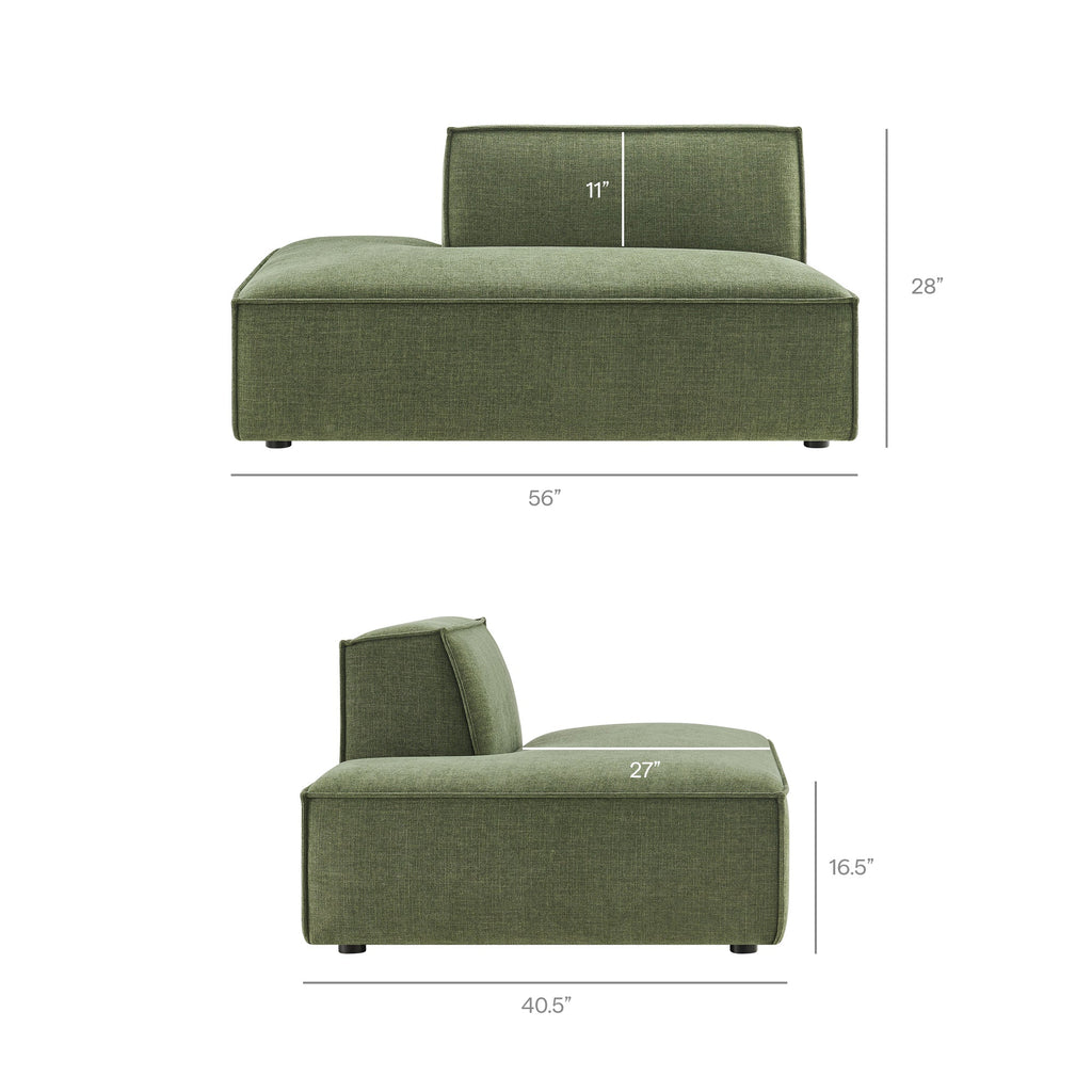 Restore 2-Piece Performance Fabric Upholstered Modular Loveseat