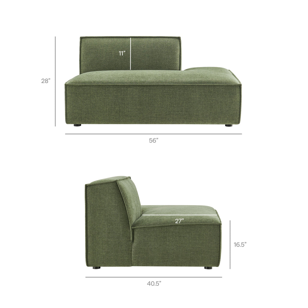 Restore 2-Piece Performance Fabric Upholstered Modular Loveseat