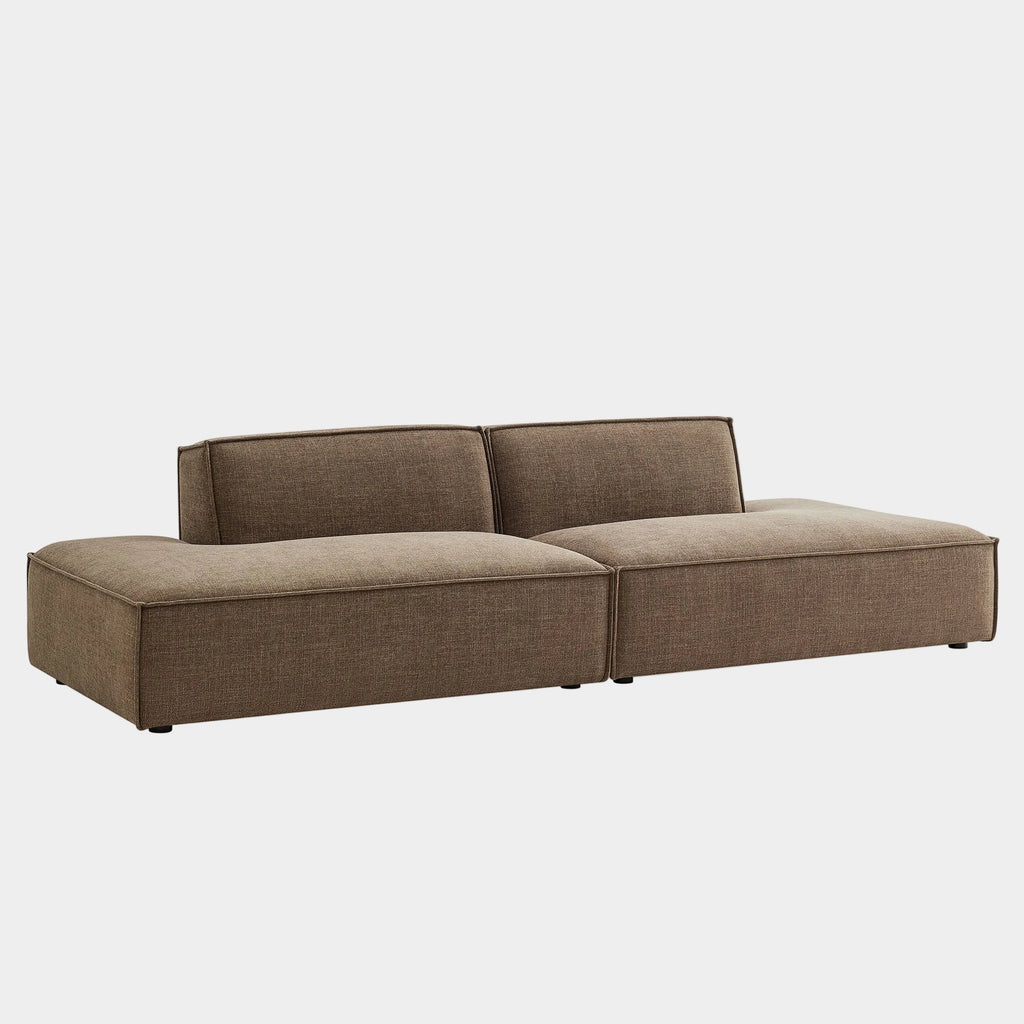 Restore 2-Piece Performance Fabric Upholstered Modular Loveseat
