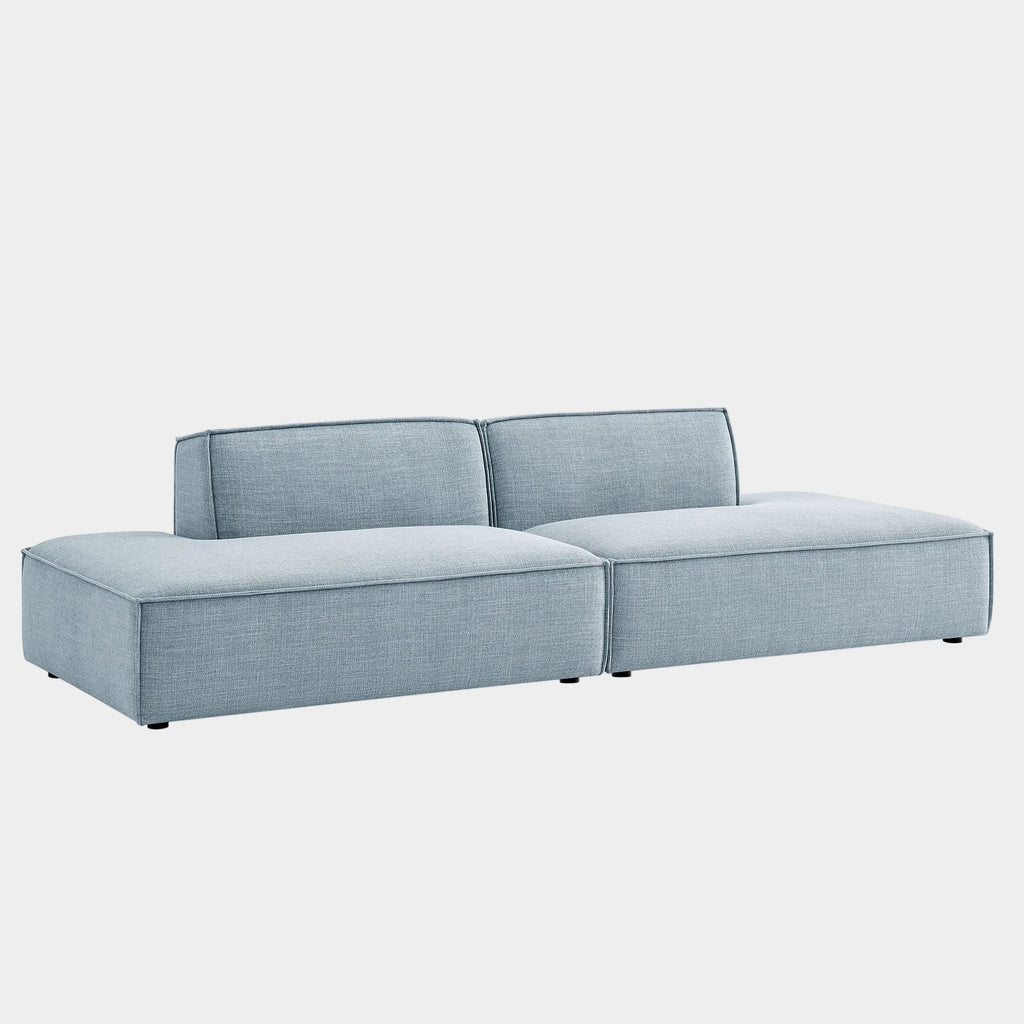 Restore 2-Piece Performance Fabric Upholstered Modular Loveseat