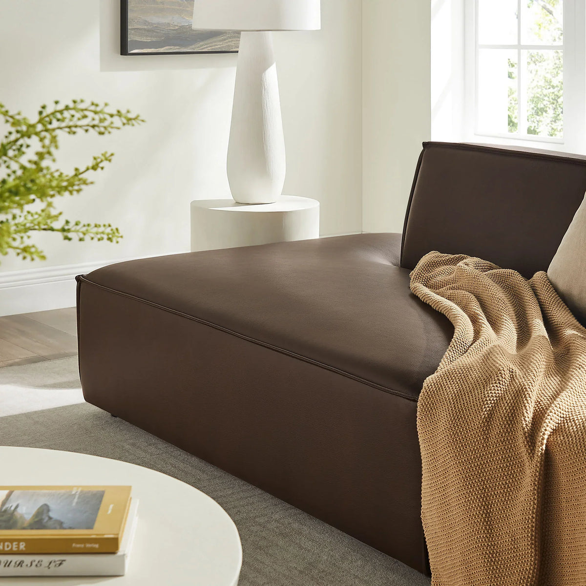 Restore 2-Piece Vegan Leather Modular Sofa