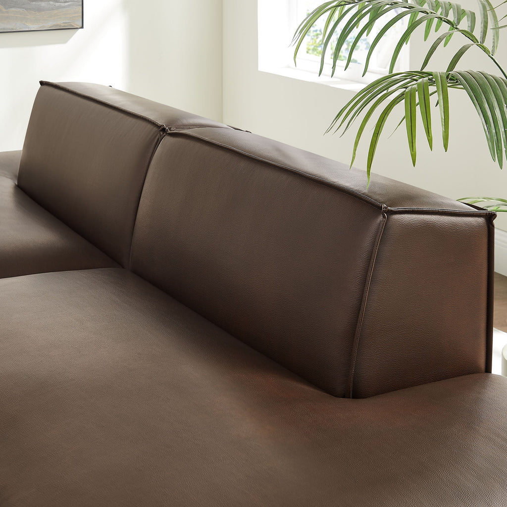 Restore 2-Piece Vegan Leather Modular Sofa