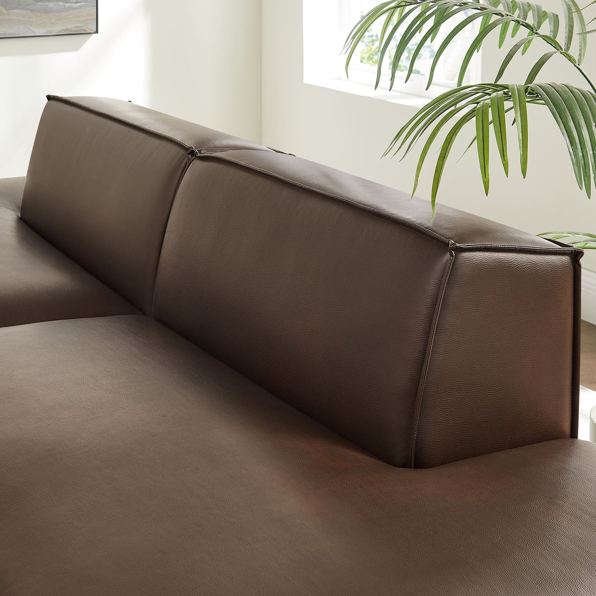 Restore 2-Piece Vegan Leather Modular Sofa