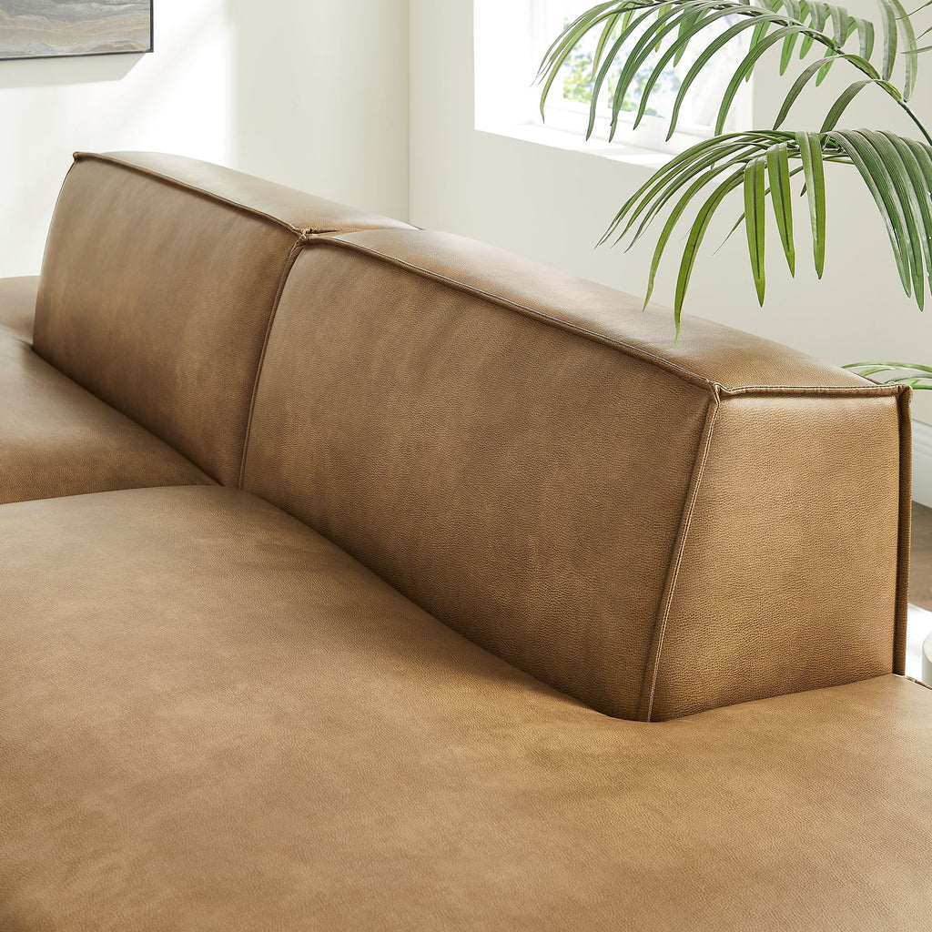 Restore 2-Piece Vegan Leather Modular Sofa