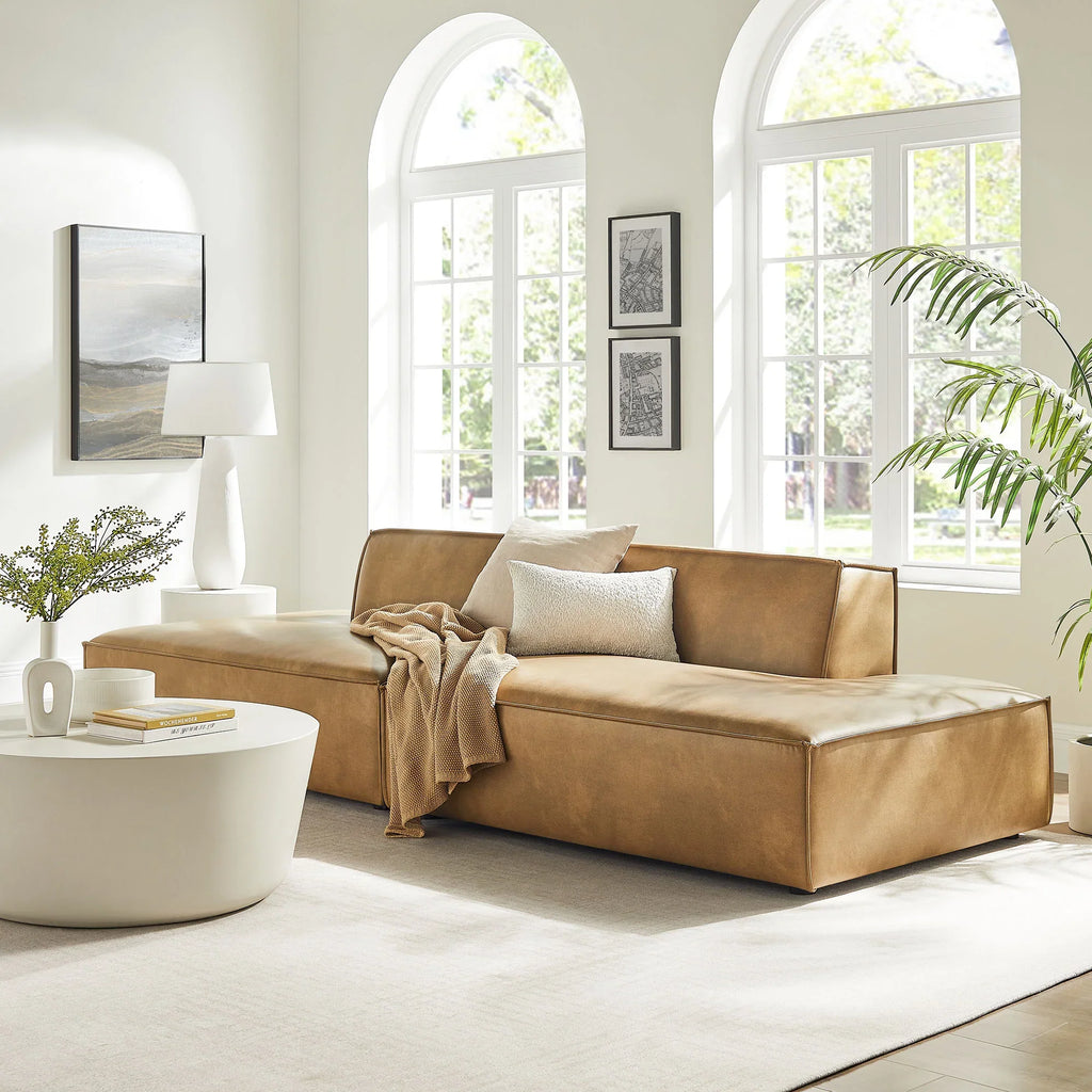 Restore 2-Piece Vegan Leather Modular Sofa