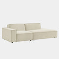 Restore 2-Piece Performance Fabric Upholstered Modular Loveseat