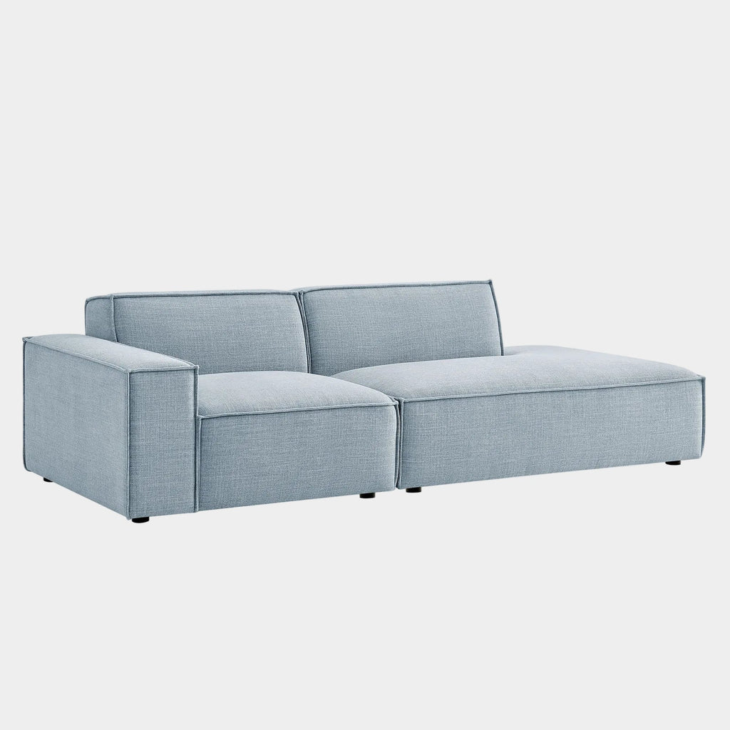 Restore 2-Piece Performance Fabric Upholstered Modular Loveseat