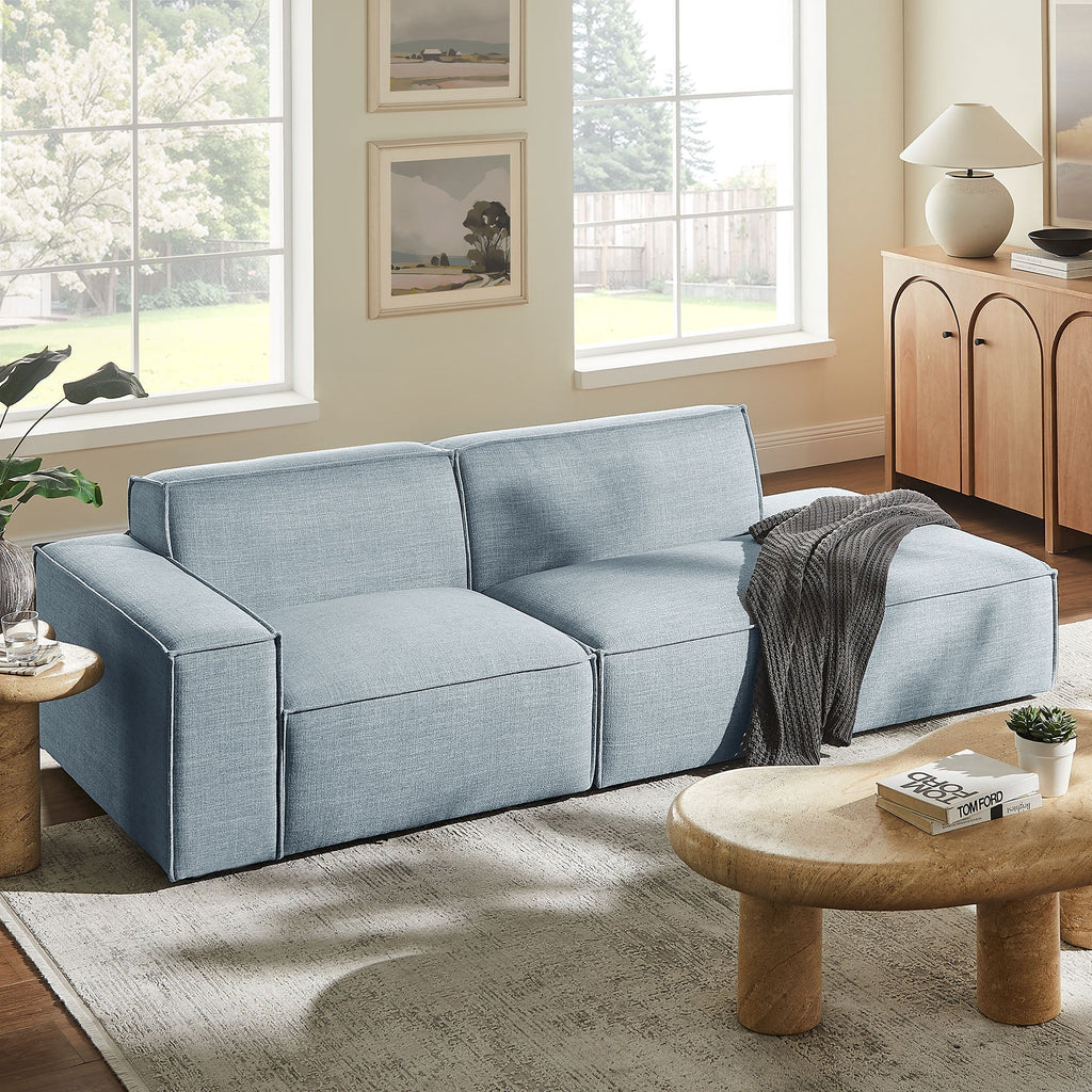Restore 2-Piece Performance Fabric Upholstered Modular Loveseat