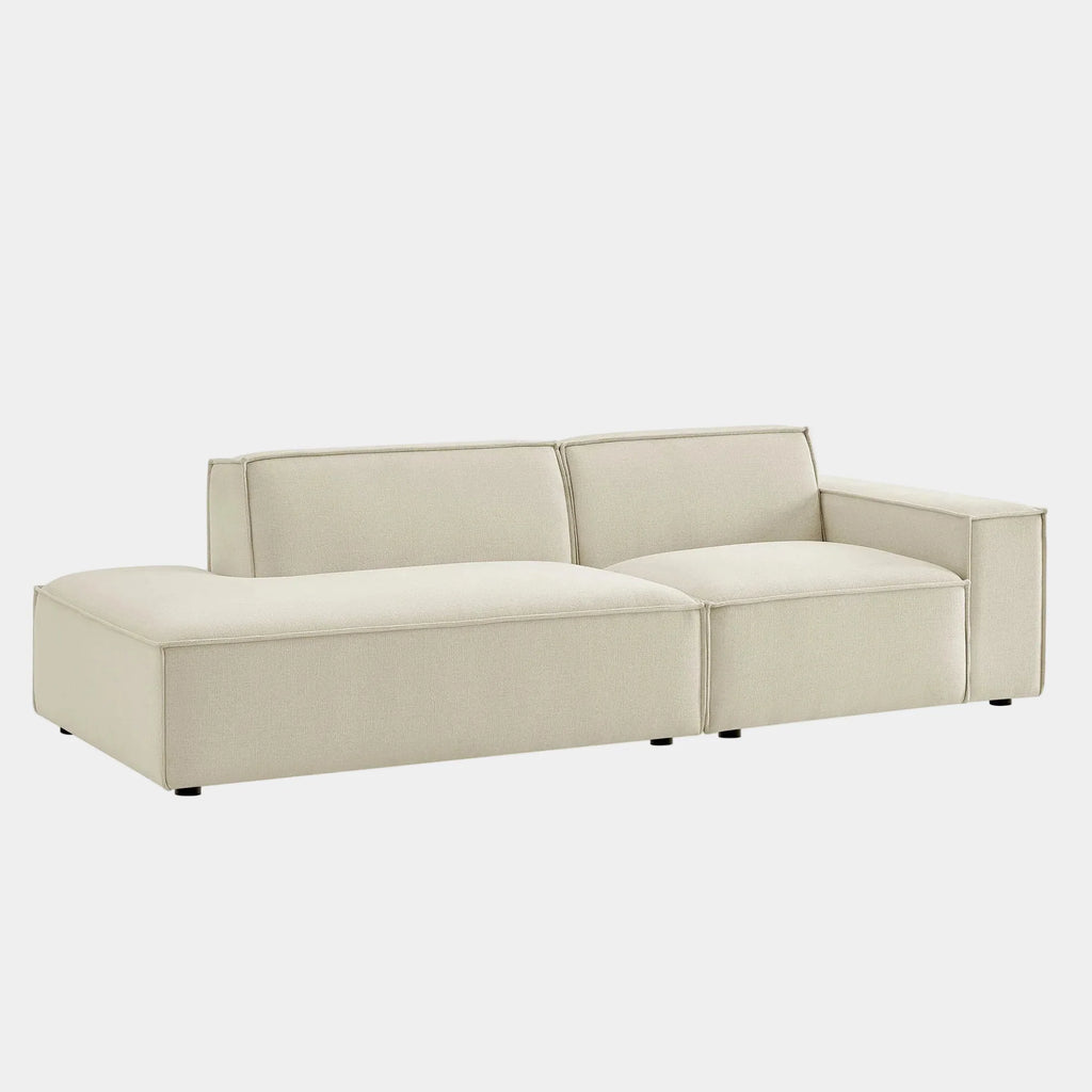 Restore 2-Piece Performance Fabric Upholstered Modular Loveseat