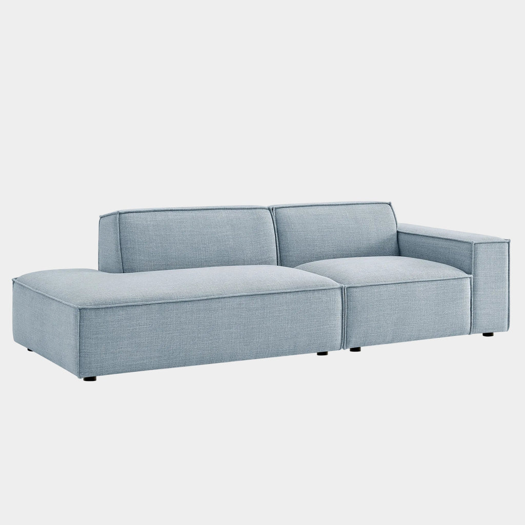 Restore 2-Piece Performance Fabric Upholstered Modular Loveseat
