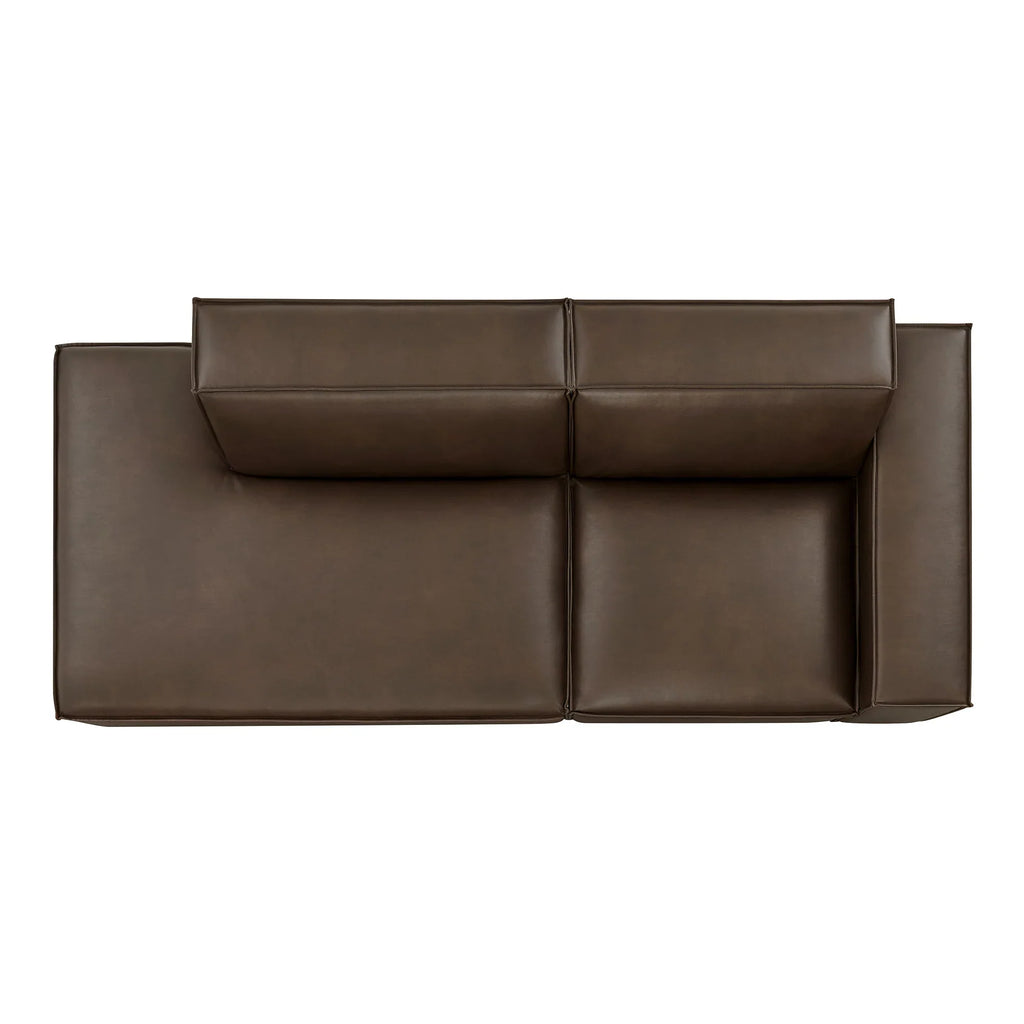 Restore 2-Piece Vegan Leather Modular Loveseat