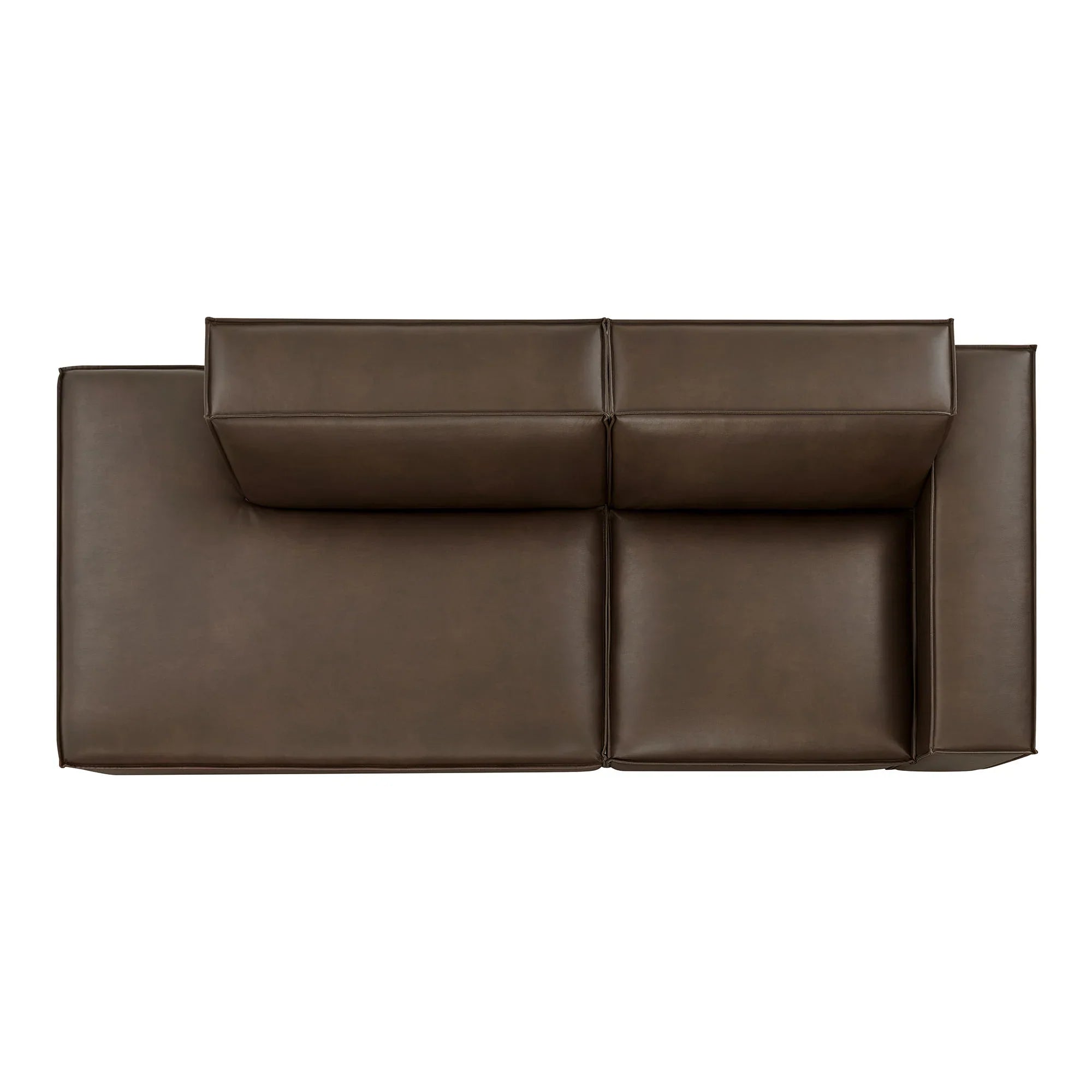 Restore 2-Piece Vegan Leather Modular Loveseat