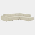 Restore 4-Piece Performance Fabric Upholstered Modular L-Shaped Sofa