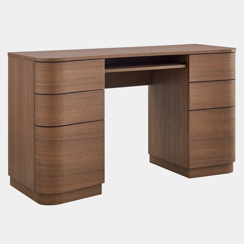 Mirae 55" 6-Drawer Curved Office Desk