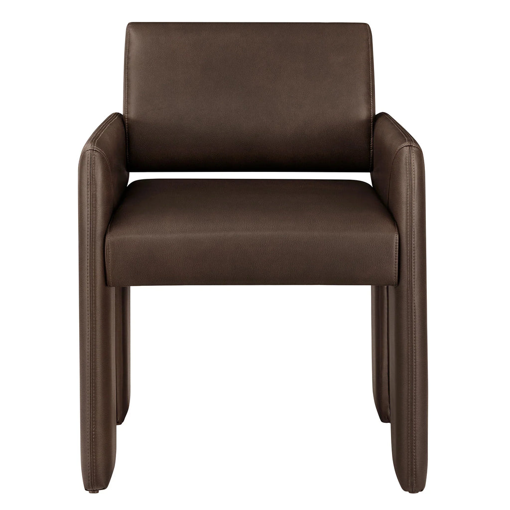 Daven Vegan Leather Dining Armchair