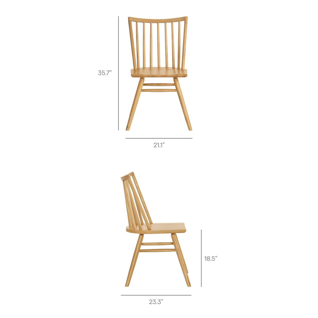 Alvar Spindle Back Dining Side Chairs Set of 2