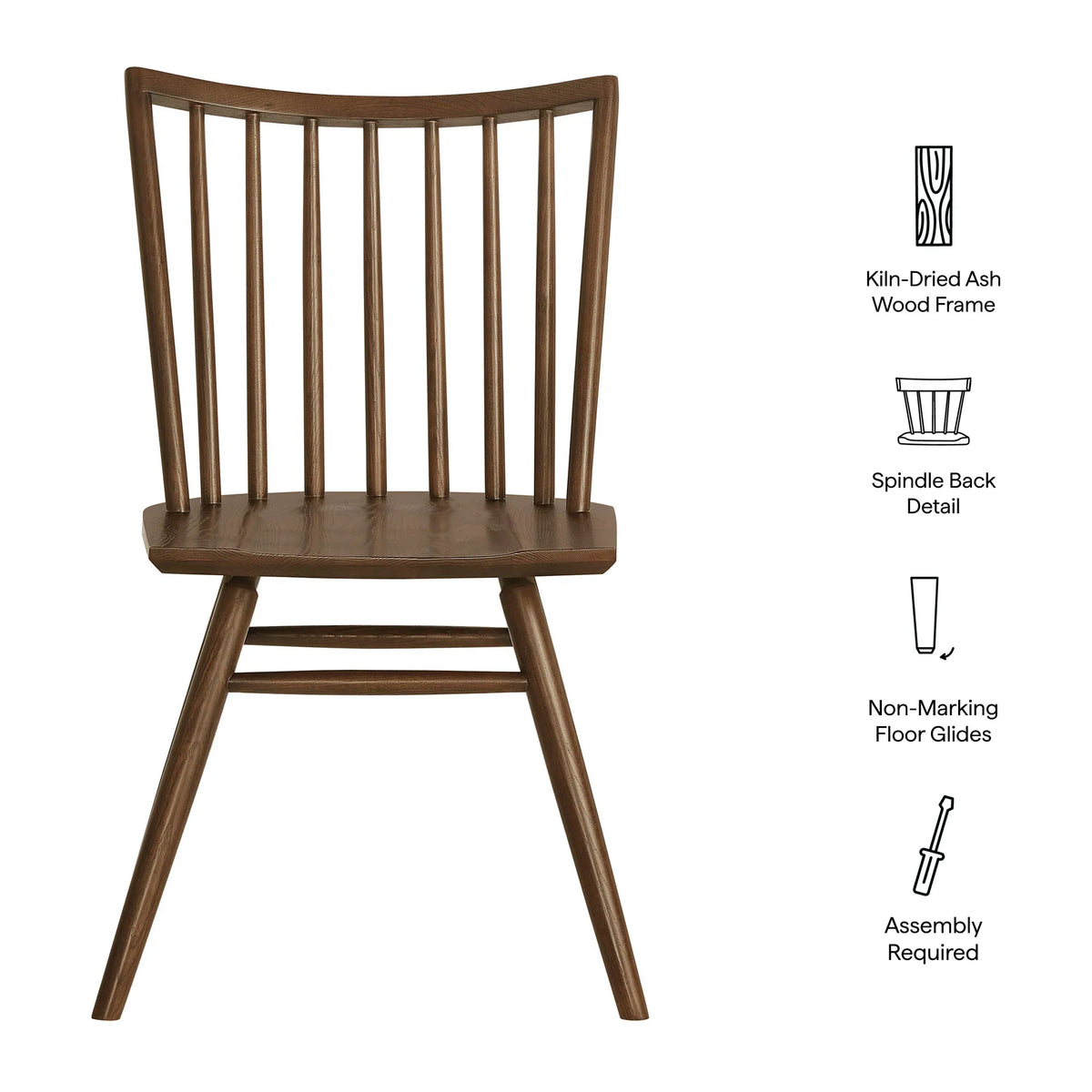 Alvar Spindle Back Dining Side Chairs Set of 2